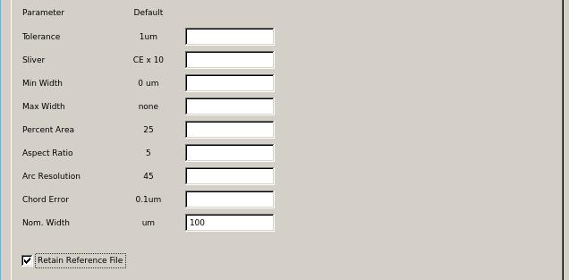 The values in the parameter section influence which paths ar recovered.